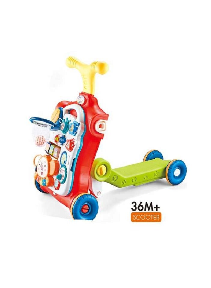 5-in-1 Multi-Function Baby Activity Walker, Play Table, Balance Bike, and Scooter - Image 5