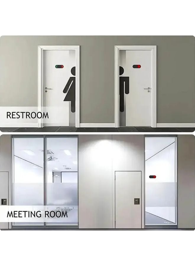 Vintage Do Not Disturb Slide Sign Acrylic Privacy Doorplate For Office Bathroom Hotel - Image 3