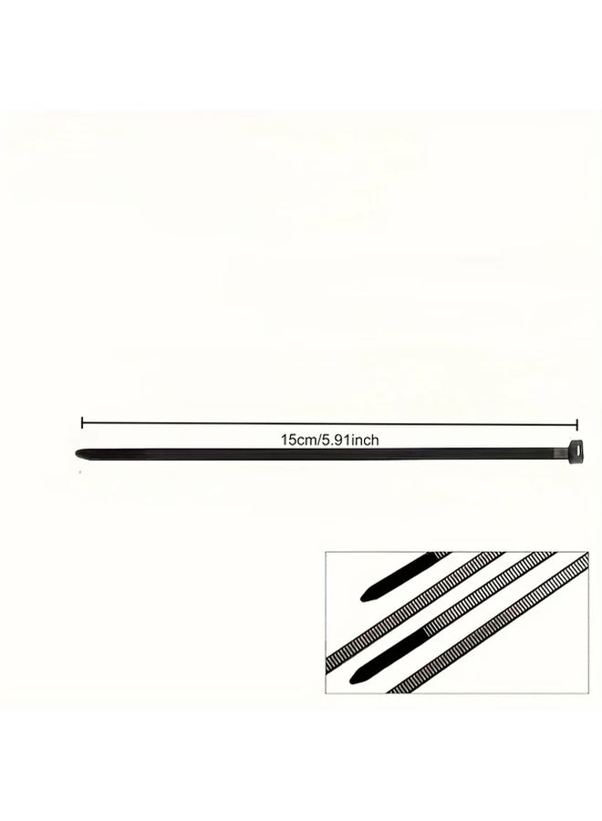 1000pcs 15cm Heavy Duty Nylon Cable Ties Self Tightening Adjustable Non Slip For Outdoor Cables Garden And Home Organization - Image 4