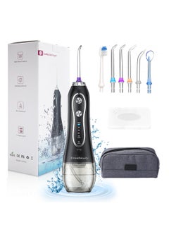 KinseiBeauty Water Dental Flosser Pick for Teeth, 300ML Portable Oral Irrigator, Rechargeable Travel Irrigation Cleaner, Professional Electric Flossing Cleaning Picks for Teeth Cleaning, IPX7 Waterproof  - Image 1