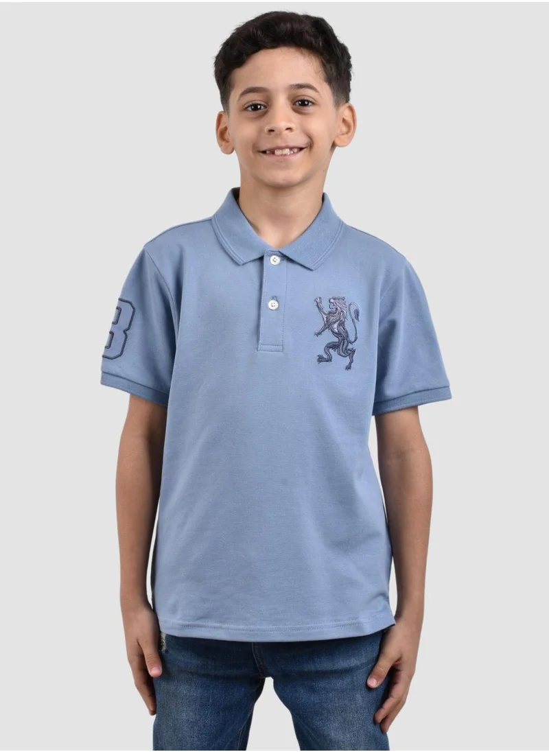 GIORDANO Junior Embroidery Short Sleeve Bold Polo