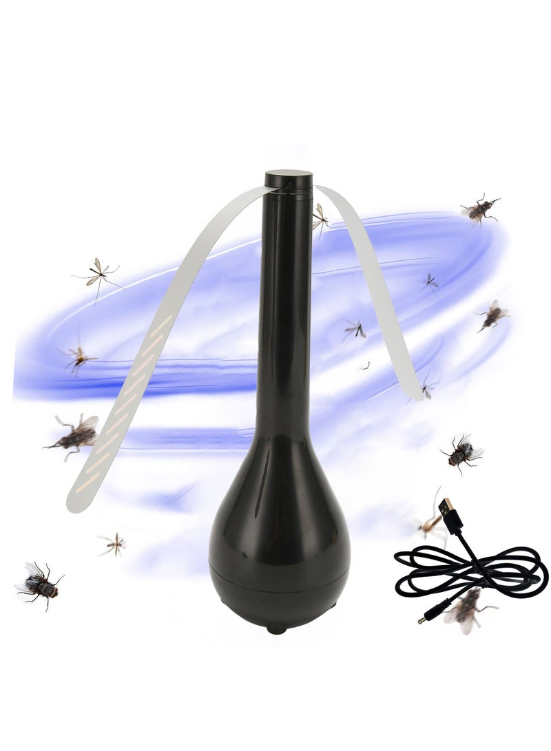 Generic Fly Fans for Tables for BBQ, Picnic, Pool Parties, Outdoor Dinner, Fly Repellent, Bug Fan, Mosquito Fan, Insect Away Portable Food Spinner to Keep Food Clean, USB or Batteries Powered  - Image 1