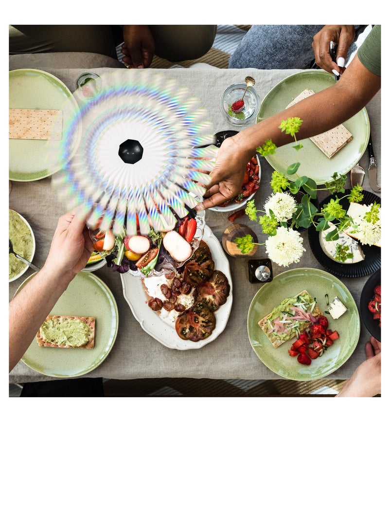 Generic Fly Fans for Tables for BBQ, Picnic, Pool Parties, Outdoor Dinner, Fly Repellent, Bug Fan, Mosquito Fan, Insect Away Portable Food Spinner to Keep Food Clean, USB or Batteries Powered  - Image 5
