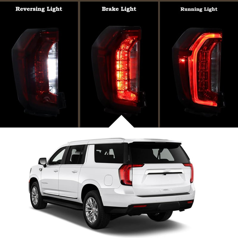KAMDKI Left Driver Side Tail Light Rear Lamp for 2021-2023 GMC Yukon - Image 2