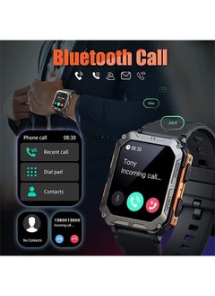 DMG TECH DMG 1.83" Military Smart Watches for Men with Bluetooth Call Activity Tracker with 123 Sports Modes IP68 Waterproof Men's Smartwatch with Heart Rate Blood Pressure Sleep Monitor  - Image 2