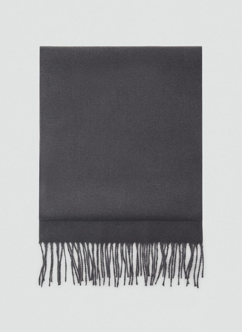 Mango Man - Bicolor Fringed Scarf - Image 1