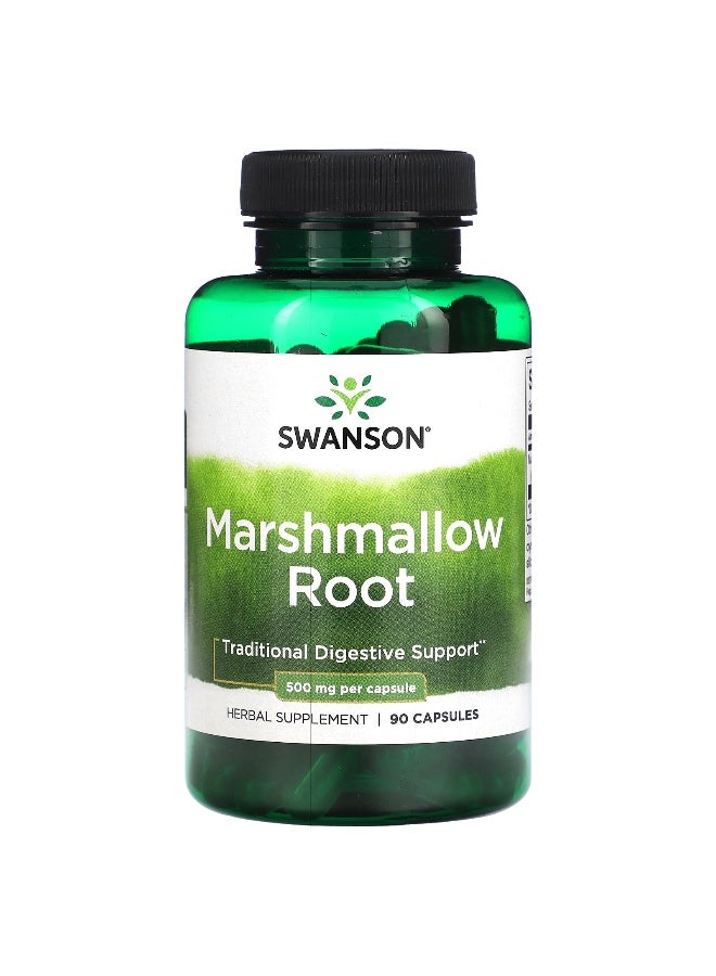 SWANSON سوانسون، جذر الخطمي، 500 ملغ، 90 كبسولة - Image 1