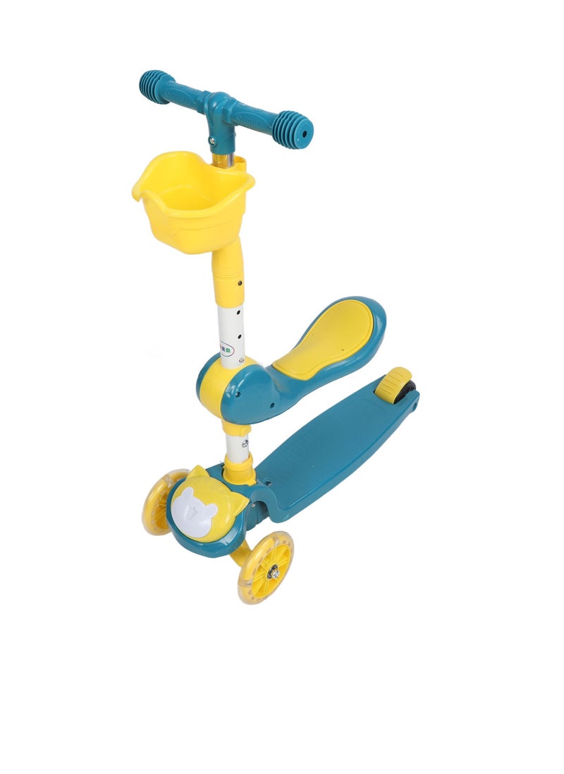 Velaurs Children's Scooter, One-Leg Sliding and Riding, Sliding Toy with Flashing Wheel, Stool  - Image 4