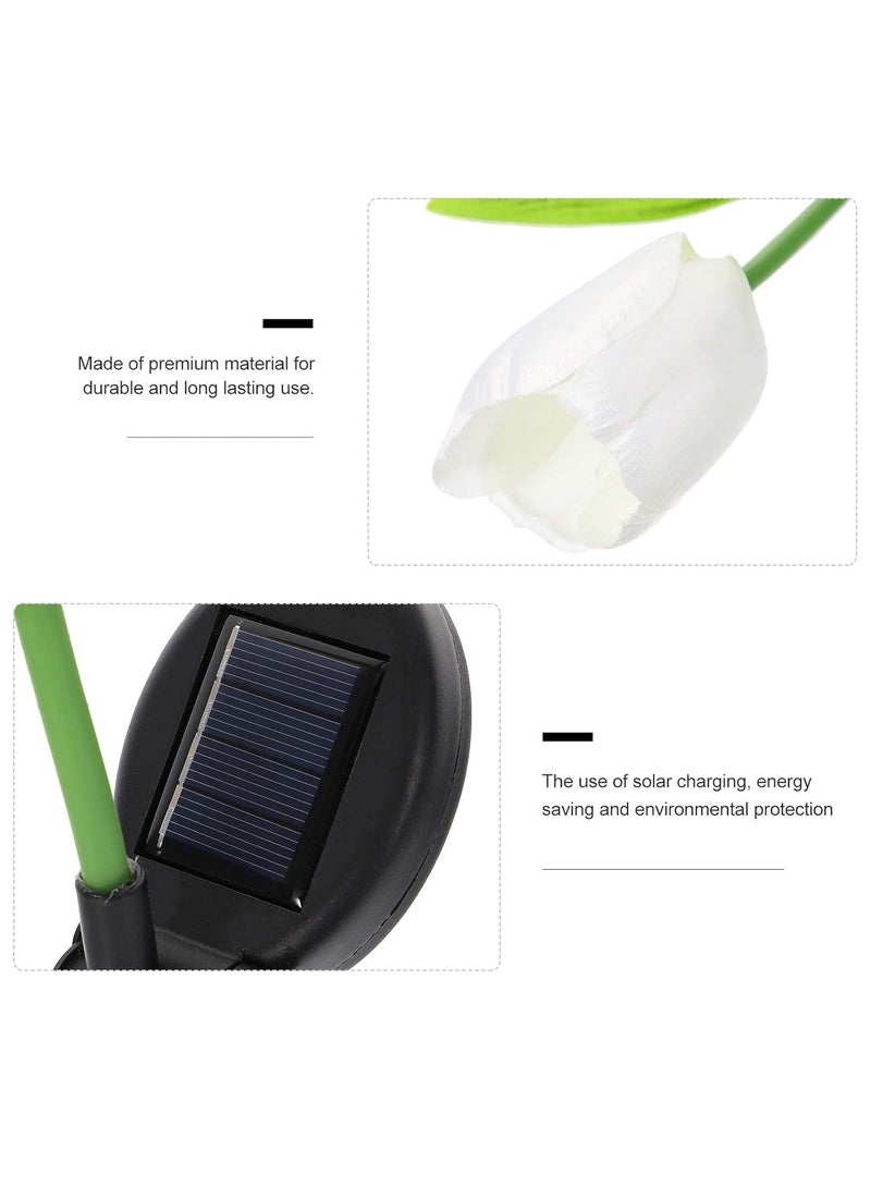 Best Deals 1 Set Of 2 Solar Tulip Decorative Lights, Adjustable Lighting Type, Colorful Lighting, Can Decorate The Garden And Roadside - Image 2
