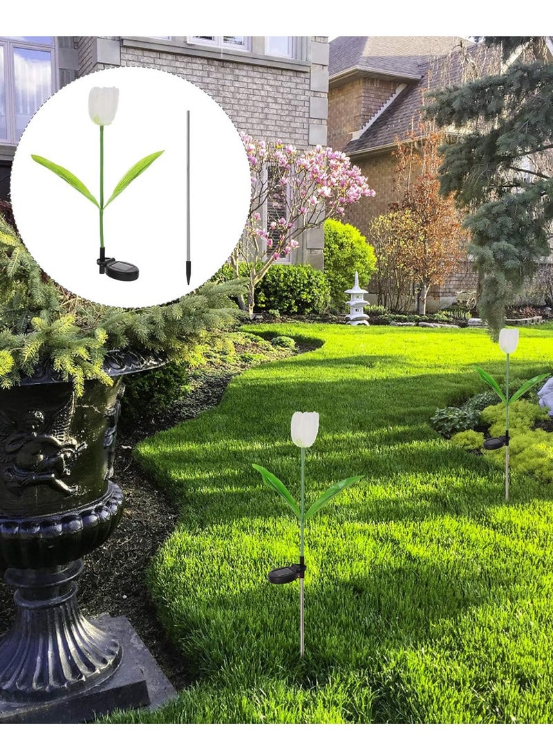 Best Deals 1 Set Of 2 Solar Tulip Decorative Lights, Adjustable Lighting Type, Colorful Lighting, Can Decorate The Garden And Roadside - Image 4