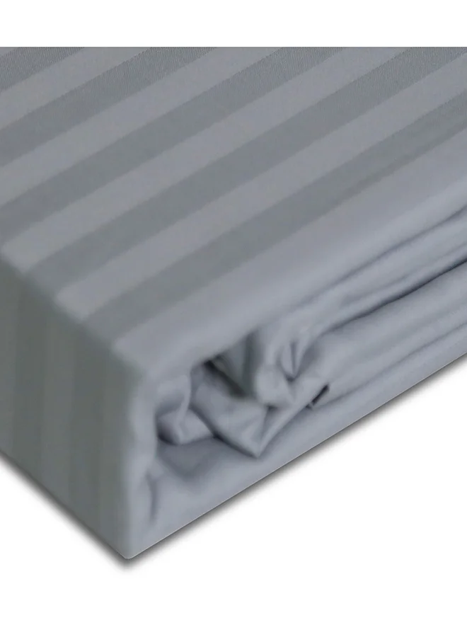 كانون Cannon Bed Sheet King 1Pc Stripe Light Grey C