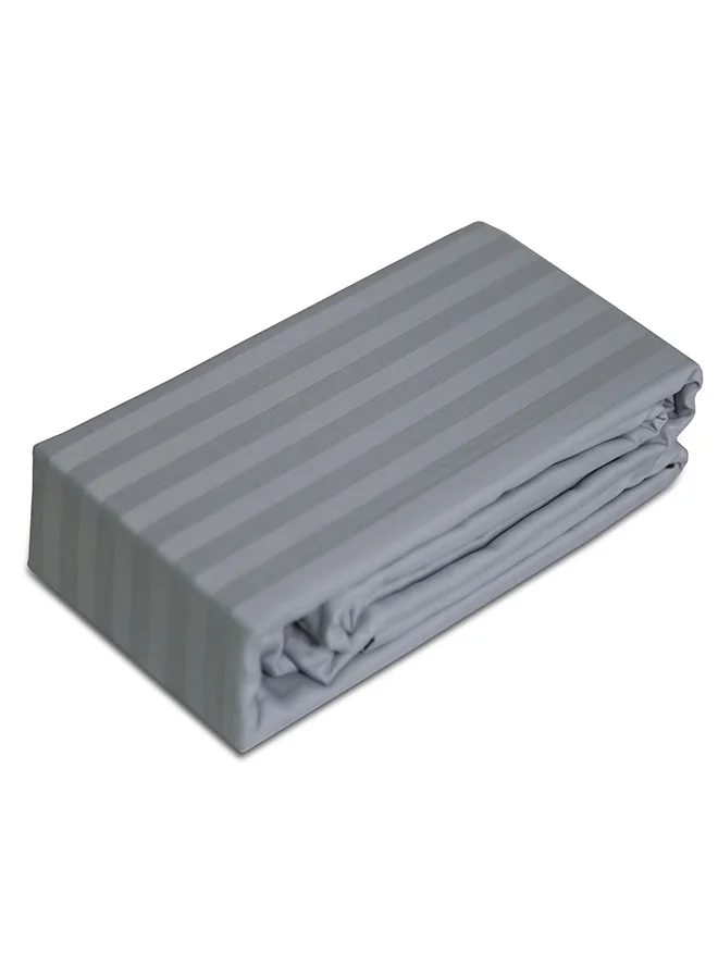 كانون Cannon Bed Sheet King 1Pc Stripe Light Grey C