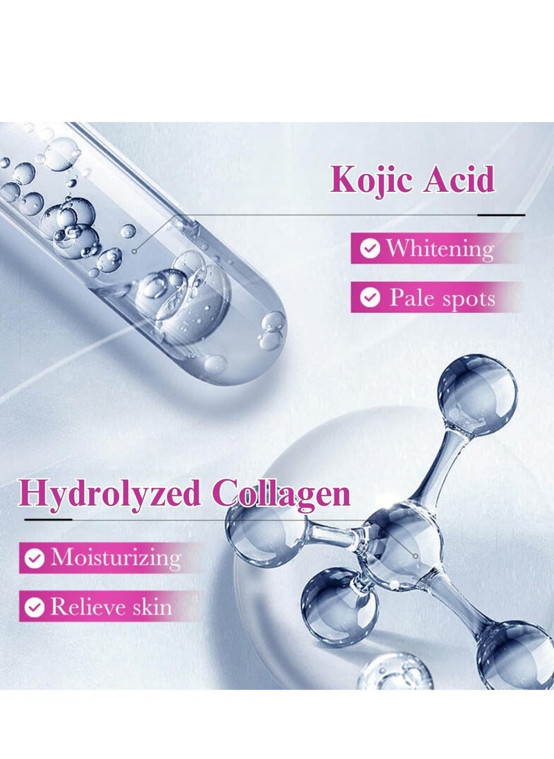 KOJIC ACID - Kojic Acid Face Cream, Kojic Acid Cream for Dark Spots, Collagen Cream, Dark Spot Treatment Cream for Women, Anti-Aging & Even Skin Tone, Dark Spot Remover for Face, Body, Hands, Armpits 80ml - Image 1