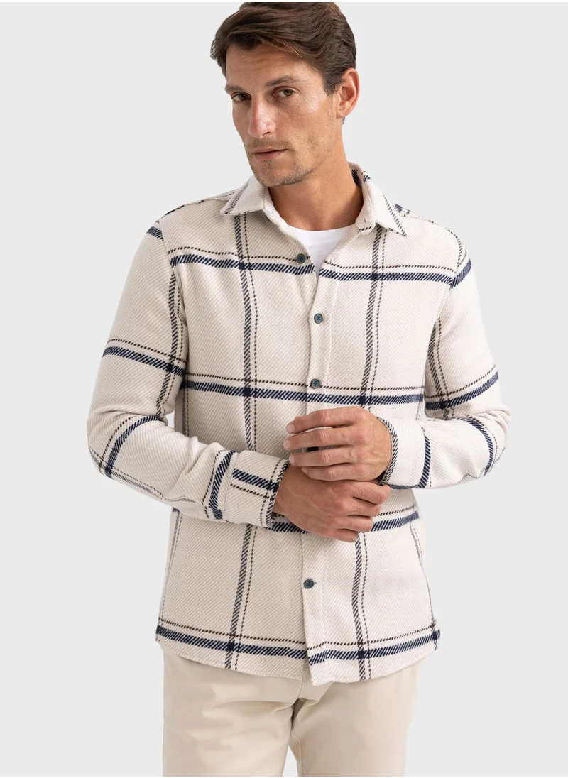 DeFacto Checked Regular Fit Shirt