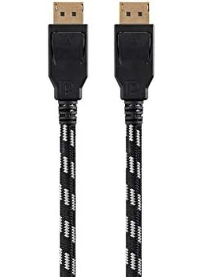 مونوبرايس كابل Displayport 1.4 مضفر بطول 10 أقدام باللون الرمادي 8K قادر على التصميم الجرافيكي لجدران التلفزيون وألعاب الكمبيوتر - Image 2