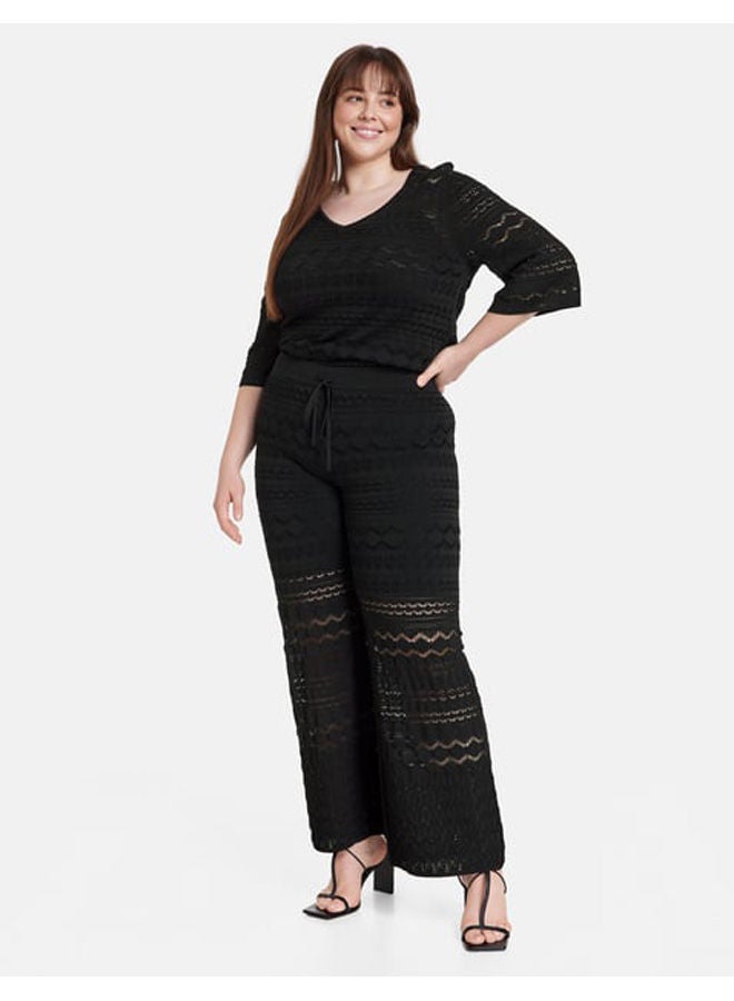GERRY WEBER بنطلون محبوك مفتوح من الأمام  - Image 1