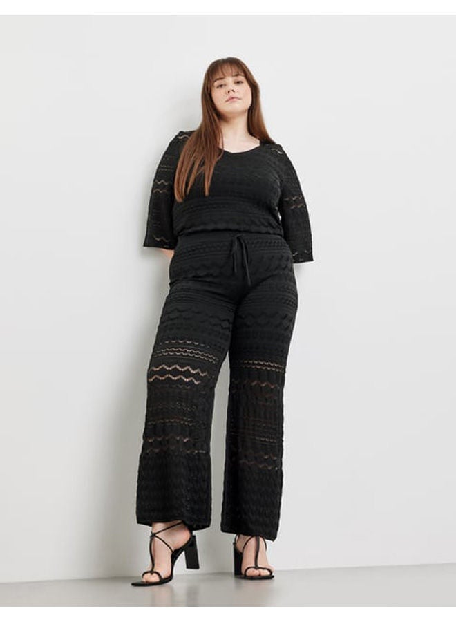 GERRY WEBER بنطلون محبوك مفتوح من الأمام  - Image 2