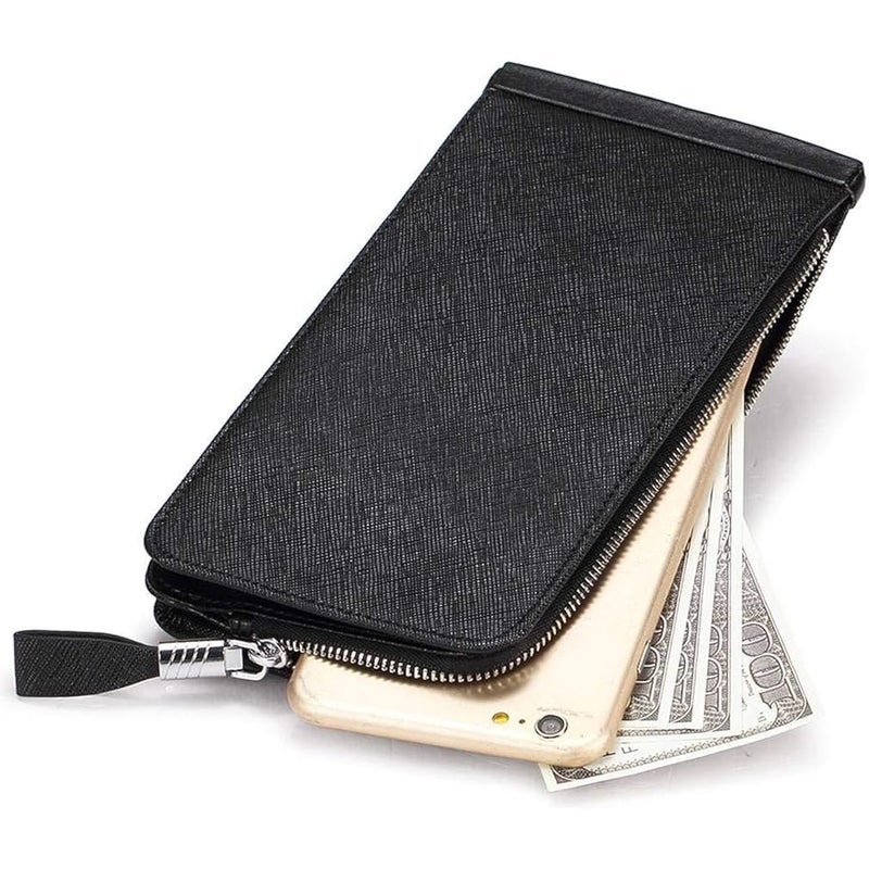 Huztencor Womens Leather Credit Card Holder Wallet RFID Blocking Wallet Women Card Case Purse - Image 5