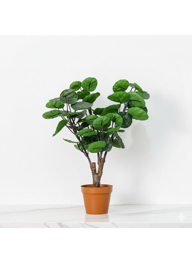 DANUBE HOME Phlox Philodendron Artificial Potted Plant 52 Cm, Lifelike Indoor Decorative Faux Plant For Living Room & Office, Realistic Green Foliage – Green - Image 1