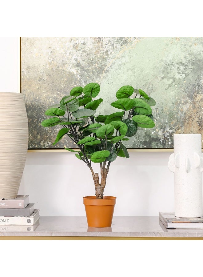 DANUBE HOME Phlox Philodendron Artificial Potted Plant 52 Cm, Lifelike Indoor Decorative Faux Plant For Living Room & Office, Realistic Green Foliage – Green - Image 4