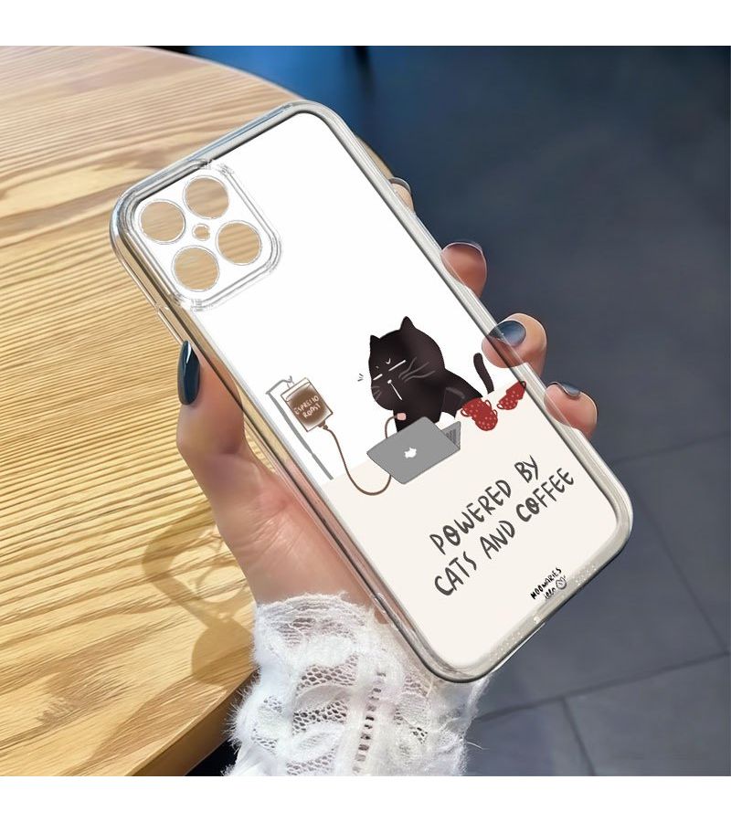 Phone Case For Honor X7c Cartoon Transparent Anti Fall Full Covered TPU Easy Stylish Mixed Color - Image 3