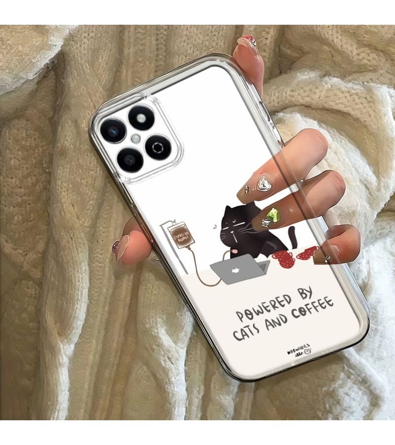 Phone Case For Honor X7c Cartoon Transparent Anti Fall Full Covered TPU Easy Stylish Mixed Color - Image 5