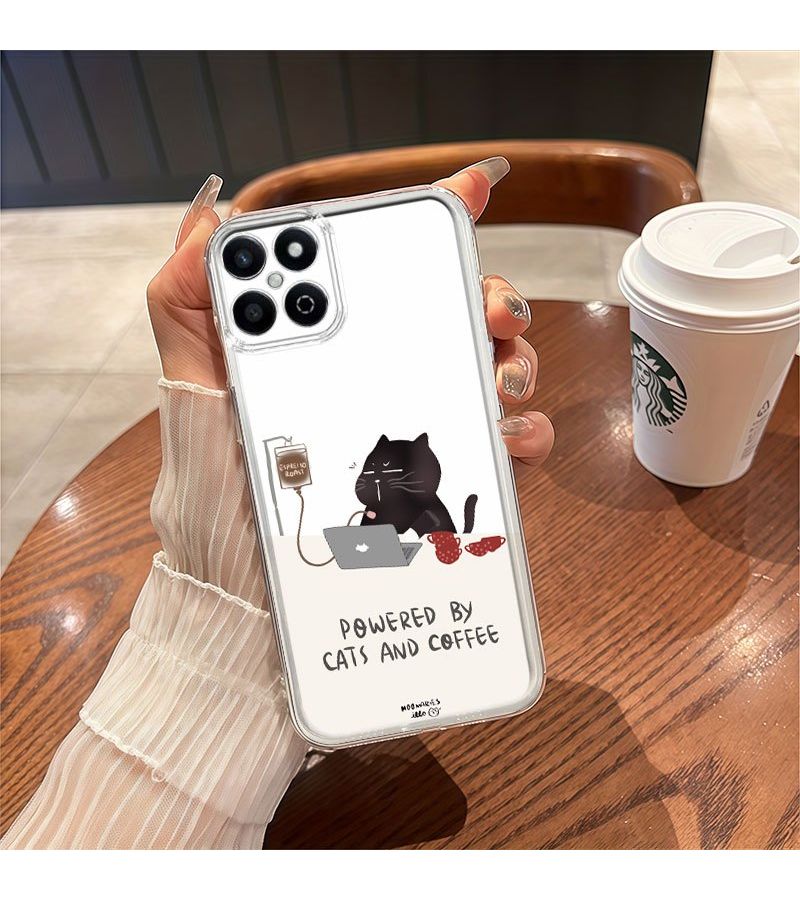 Phone Case For Honor X7c Cartoon Transparent Anti Fall Full Covered TPU Easy Stylish Mixed Color - Image 2