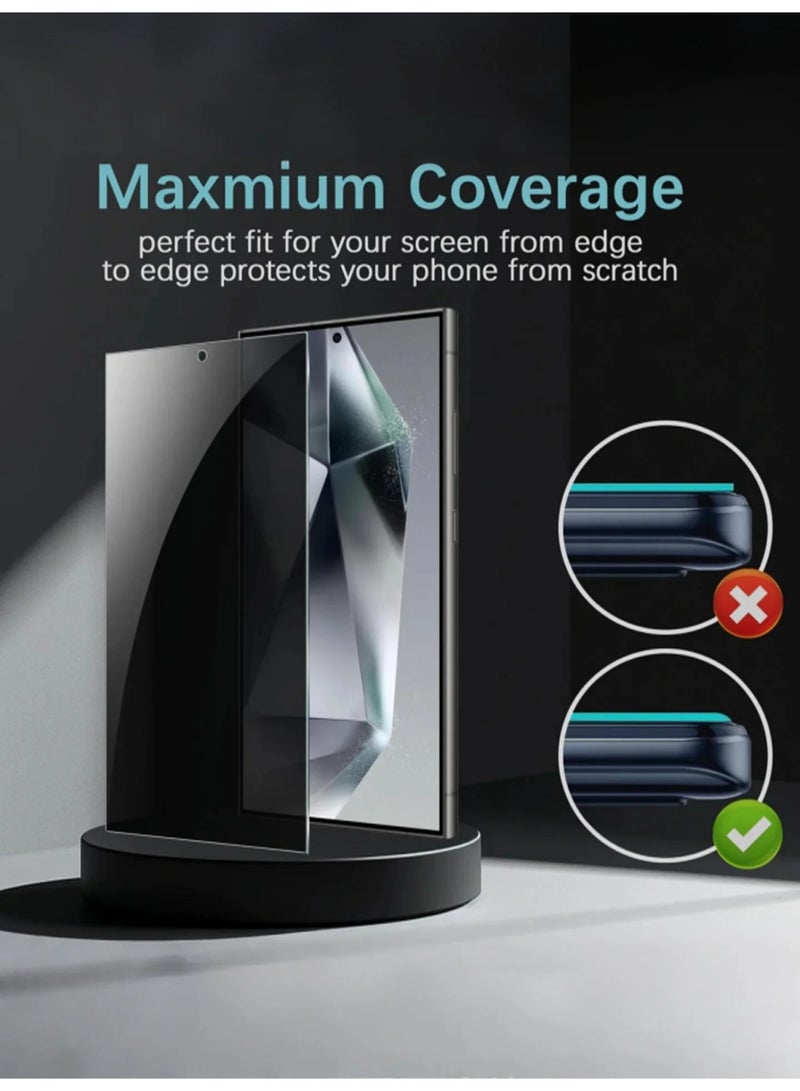 2 Pack Samsung Galaxy A06 Privacy Screen Protector, [28° Anti-Spy][9H Hardness][Anti Scratch][Bubble Free] Tempered Screen Protector for Samsung Galaxy A06  (Boxed, 2PCS)  - Image 5