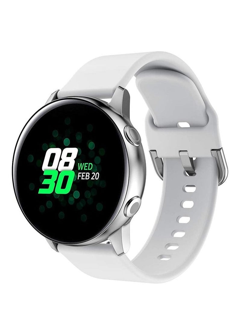 Captaintech Band Compatible with Samsung Galaxy Watch Active Active2 40mm 44mm Silicone Sports Wristband Replacement Compatible for Galaxy Watch 42mm Gear S2 Classic Gear Sport Smart Watch - Image 4