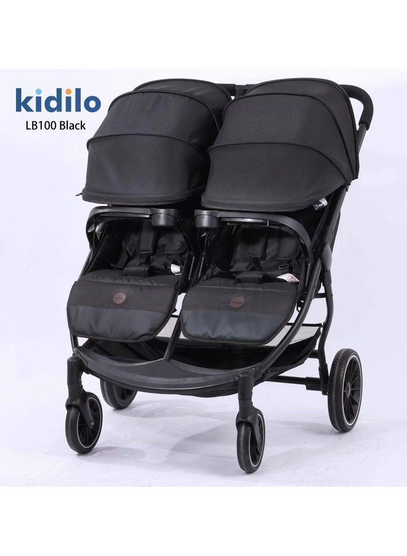كيديليو عربة أطفال توأم من كيديلو  - (وزن العربة 11.5 كجم) - Image 2