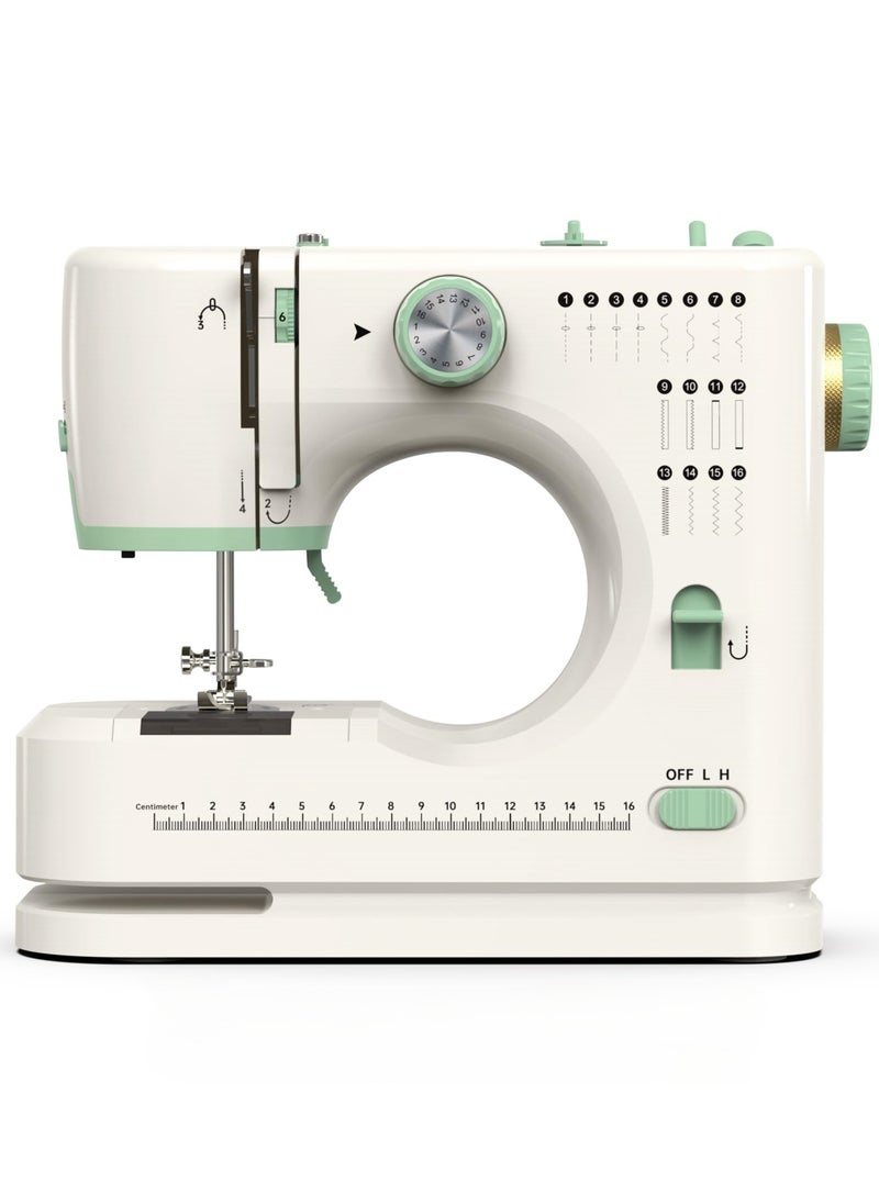 Joshberg Sewing machine for beginners,Double needle and double thread,16 kinds of stitchesm, Sewing machine for Household  - Image 1