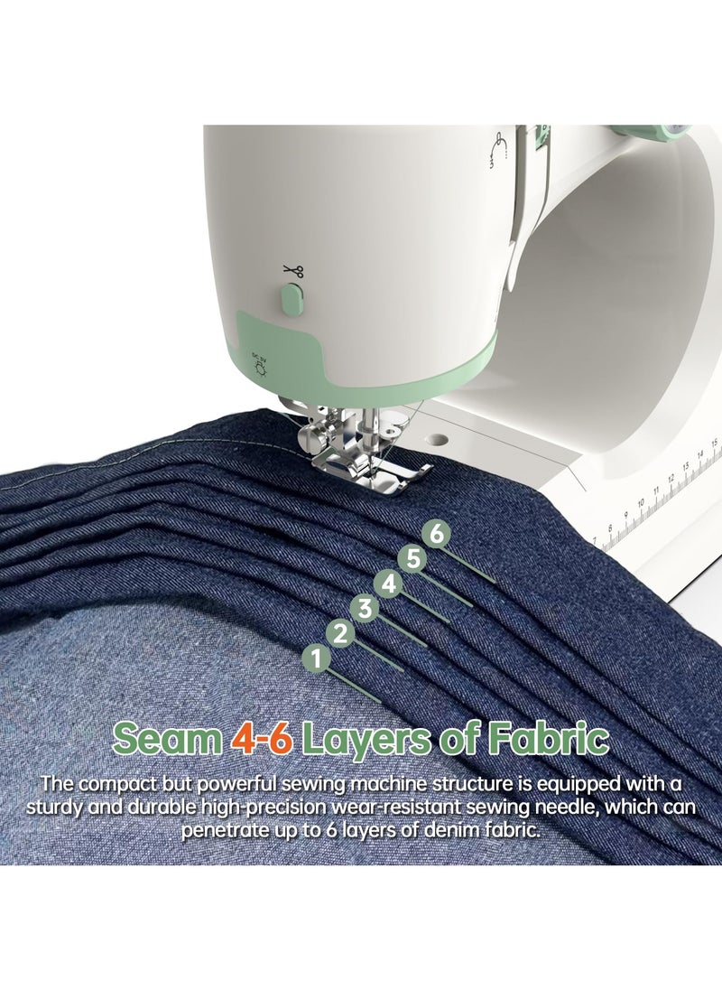 Joshberg Sewing machine for beginners,Double needle and double thread,16 kinds of stitchesm, Sewing machine for Household  - Image 3