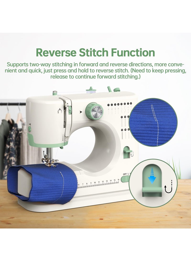 Joshberg Sewing machine for beginners,Double needle and double thread,16 kinds of stitchesm, Sewing machine for Household  - Image 5