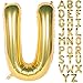 CHANGZHONG Letter Balloons 40 Inch Giant Jumbo Helium Foil Mylar for Party Decorations Gold U - Image 4