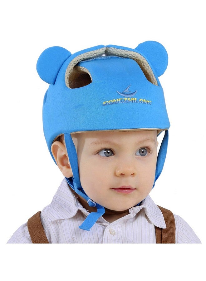 Ocanoiy Baby Infant Toddler Helmet Safety Headguard Head Protective Cushion Children Adjustable Safety Helmet Hat Harnesses Cap Kid Child Crawl Walk Playing (Blue)  - Image 1