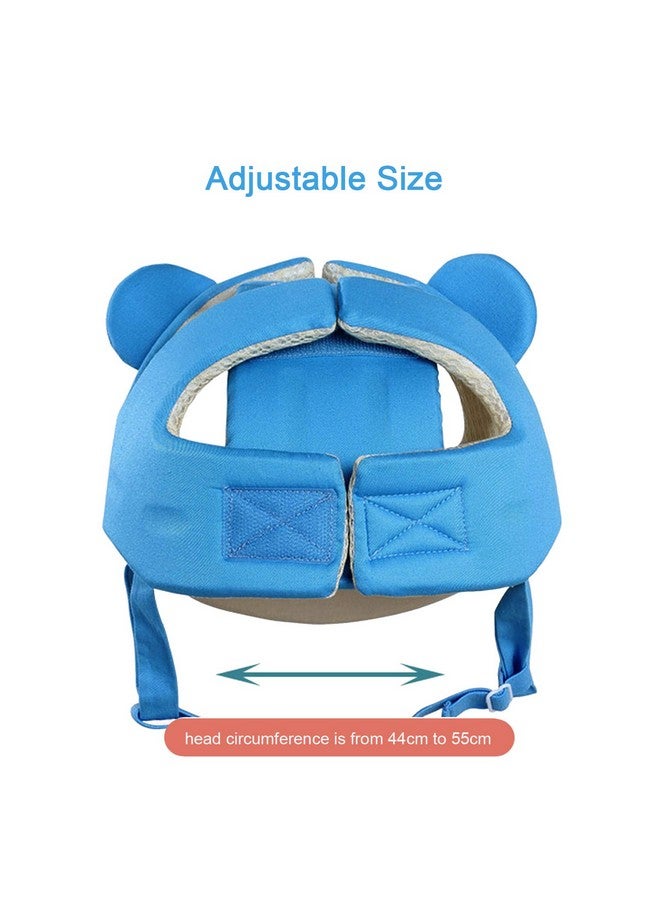 Ocanoiy Baby Infant Toddler Helmet Safety Headguard Head Protective Cushion Children Adjustable Safety Helmet Hat Harnesses Cap Kid Child Crawl Walk Playing (Blue)  - Image 4