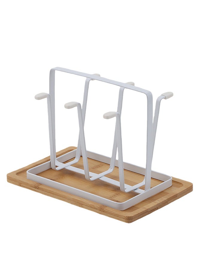 Water Bottle Storage Rack, Portable Drain Cup Holder, Kitchen Drain Cup Holder (White) - Image 4
