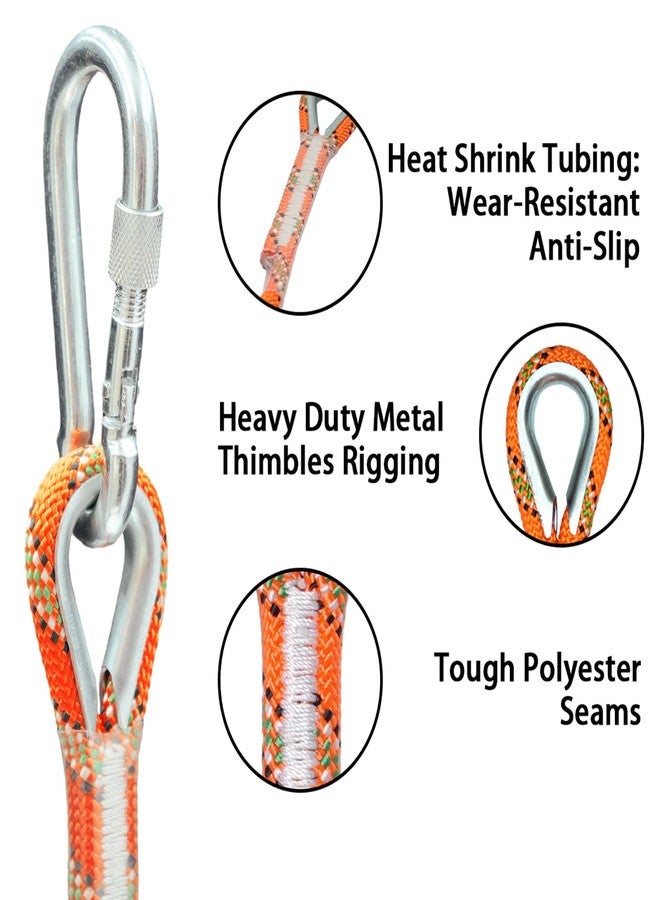 Dellna 8mm Static Climbing Rope - Heavy Duty Climbing Rope for Rock Climbing, Tree Climbing Gear, Arborist Rope, and Camping Rope - 10m (32ft), 20m (64ft), 30m (96ft) - Image 3