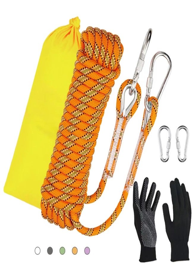 Dellna 8mm Static Climbing Rope - Heavy Duty Climbing Rope for Rock Climbing, Tree Climbing Gear, Arborist Rope, and Camping Rope - 10m (32ft), 20m (64ft), 30m (96ft) - Image 1