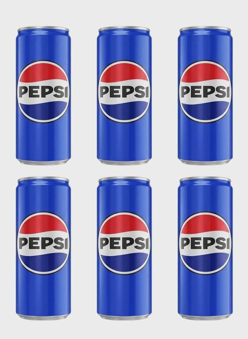 Pepsi Dark Cola - 320ml Can - Pack of 6 - Image 1