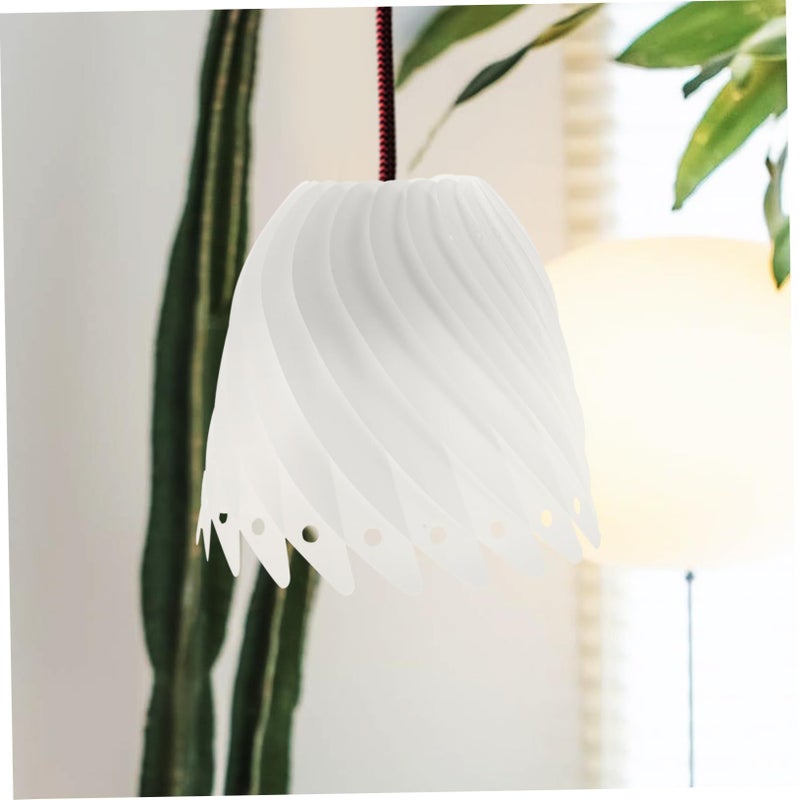 Modern Plastic Lamp Shade Cover for Pendant Light Softens Light Eye Protection Easy Install - Image 4