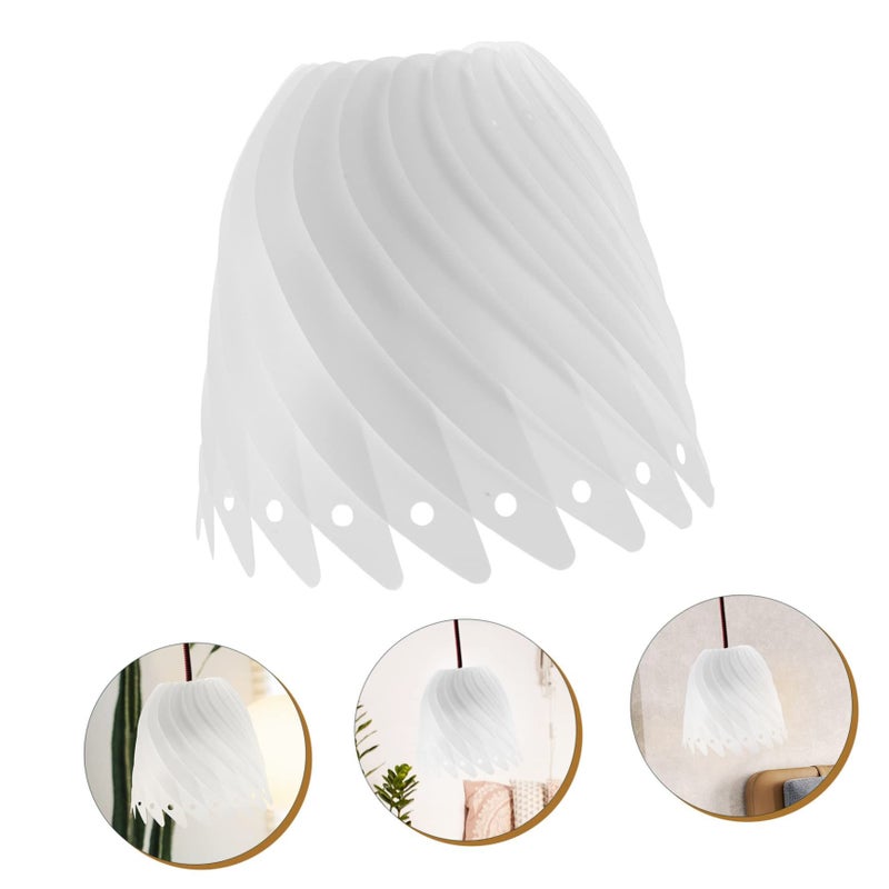 Modern Plastic Lamp Shade Cover for Pendant Light Softens Light Eye Protection Easy Install - Image 3