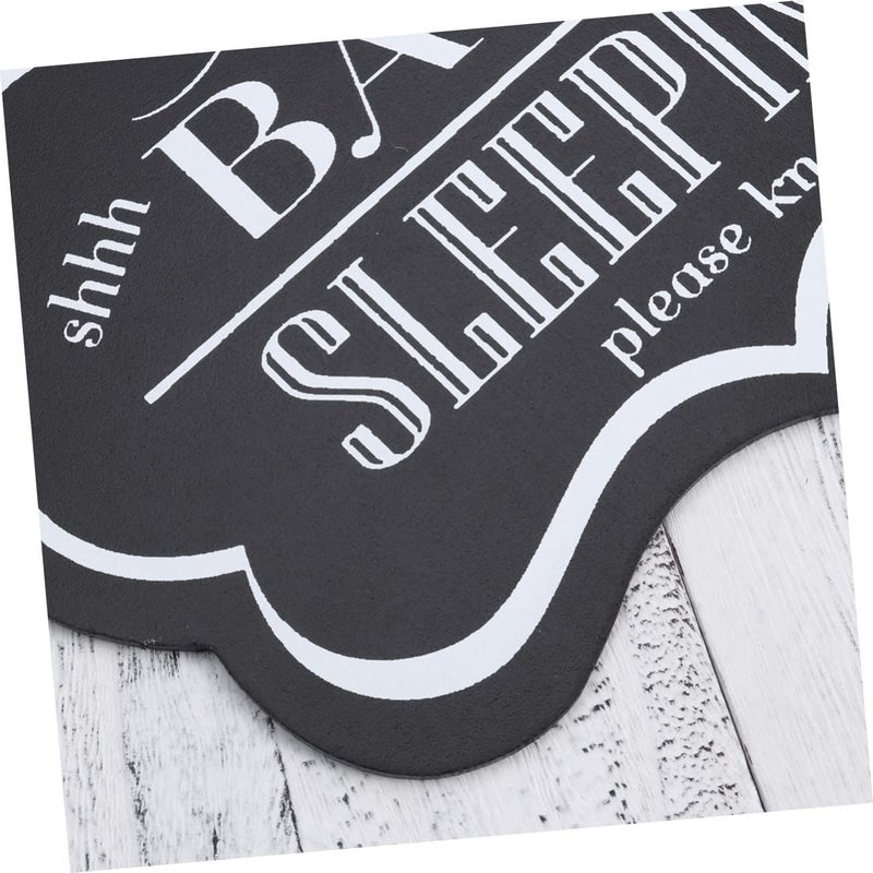 Pretzeloo Wood Shhh Baby Sleeping Door Hanging Sign 22x16x0.3cm - Image 4