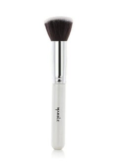 Marble Flat Brush M002 For Foundation And Concealer With Synthetic Fibers Are Ultra-soft That Doesnt Damage The Makeup Underneath Easy Way