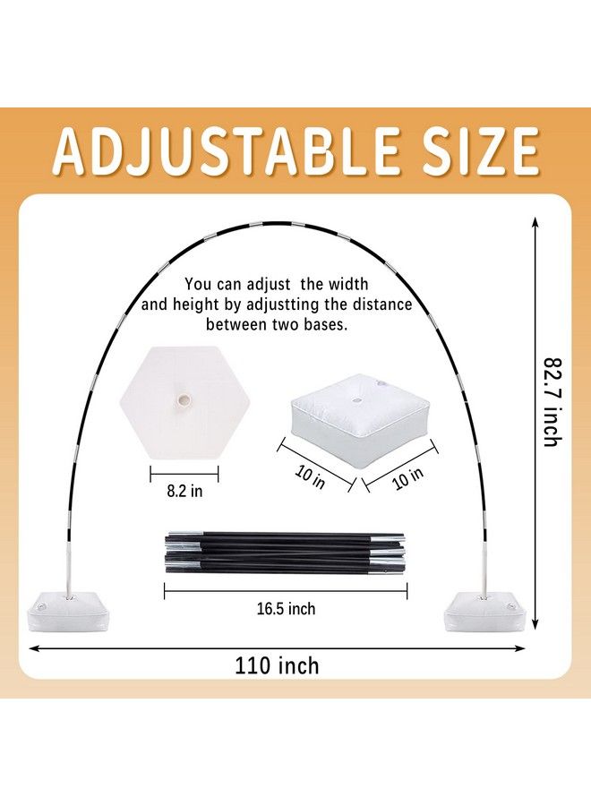 JOYYPOP Balloon Arch Kit 10Ft Wide & 9Ft Tall Balloon Arch Stand With Base For Birthday Baby Shower Graduation Party Decorations - Image 4