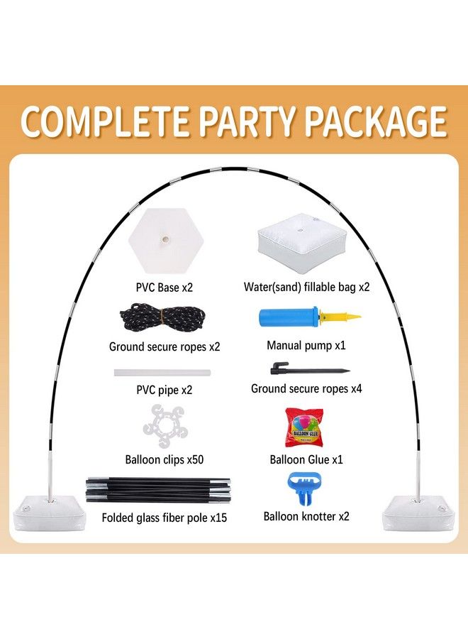 JOYYPOP Balloon Arch Kit 10Ft Wide & 9Ft Tall Balloon Arch Stand With Base For Birthday Baby Shower Graduation Party Decorations - Image 3