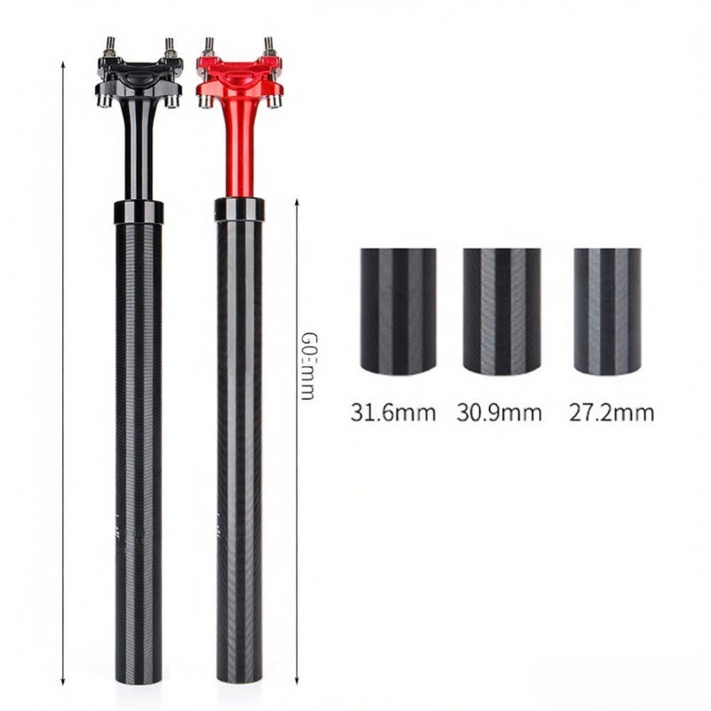 GEWAGE Aluminum Alloy Shock-Absorbing Bike Seatpost 27.2mm High-Strength Cycling Gear - Double-Nail Back-Float Design Ergonomic Seatpost for Mountain Road Bikes - Image 3