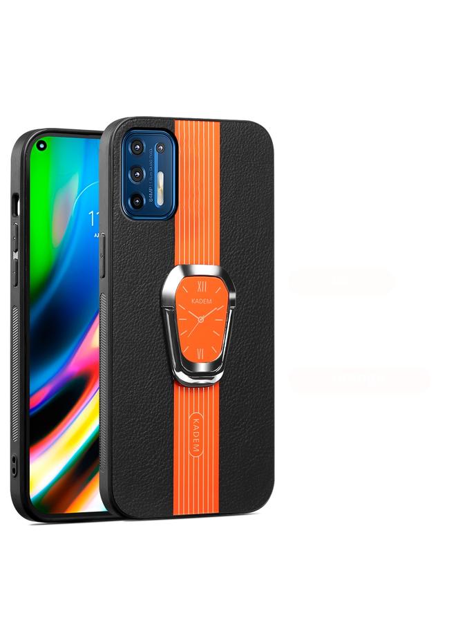 اس-توب جراب لهاتف Motorola Moto G9 Plus، جراب خلفي من الجلد الليتشي المغناطيسي مع حامل - Image 1