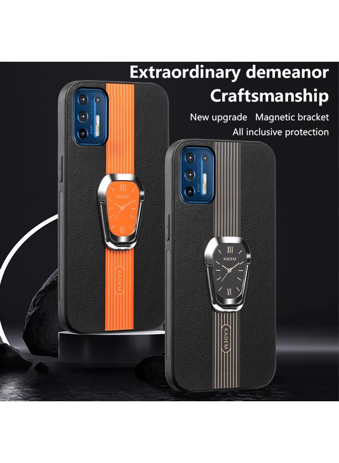 اس-توب جراب لهاتف Motorola Moto G9 Plus، جراب خلفي من الجلد الليتشي المغناطيسي مع حامل - Image 3