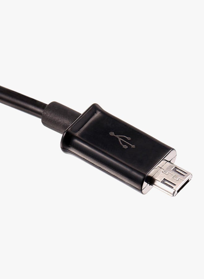 كابل شحن ومزامنة بيانات مايكرو USB أسود - Image 3